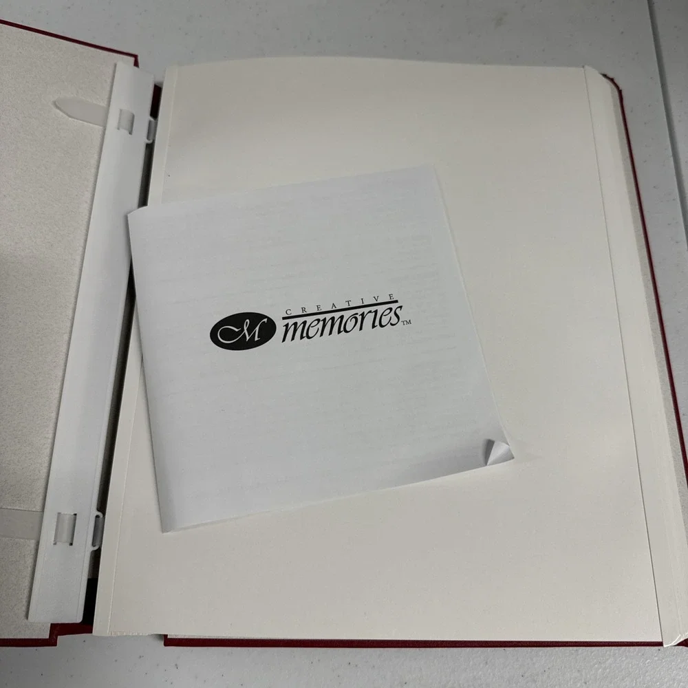 Creative Memories 9x11 vintage red scrapbook album, unused